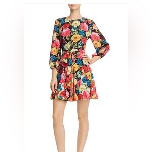 Alice + Olivia Vibrant Floral Mini Dress